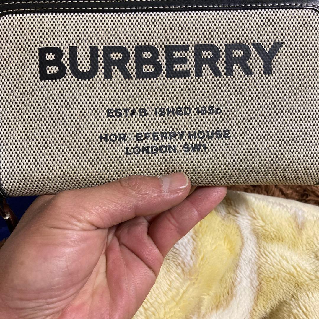 BURBERRY 長財布 ベージュ/ブラック