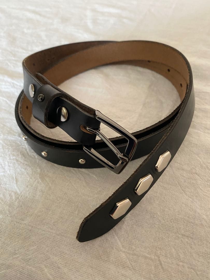 anytee Narrow Long Belt Black x Black