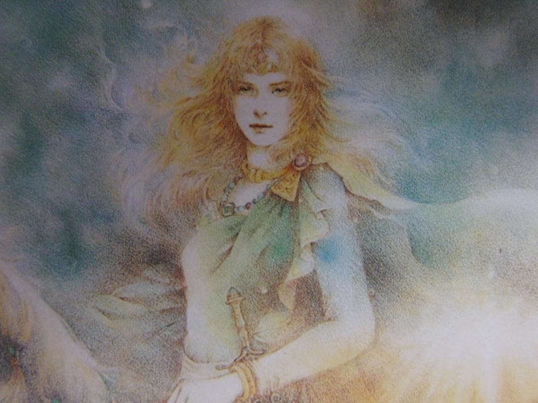 きたのじゅんこ、「ケルトの女神伝説」、希少画集、額装画、日本製