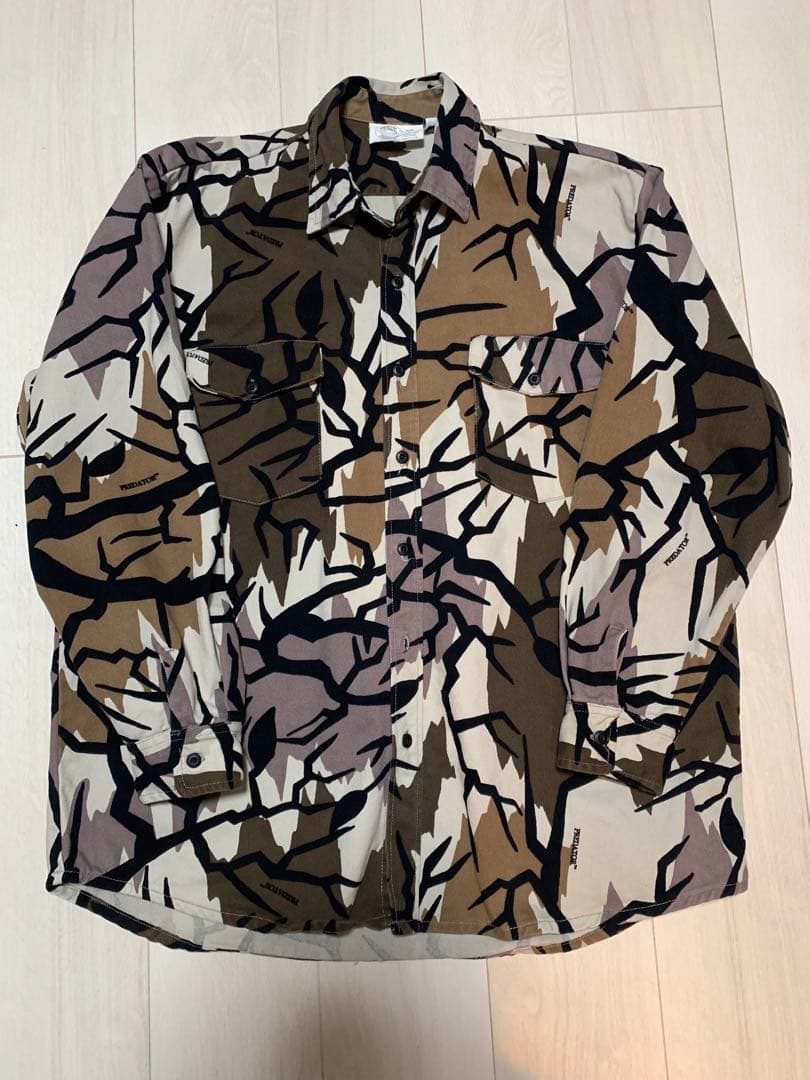 90s プレデターカモ　長袖シャツ