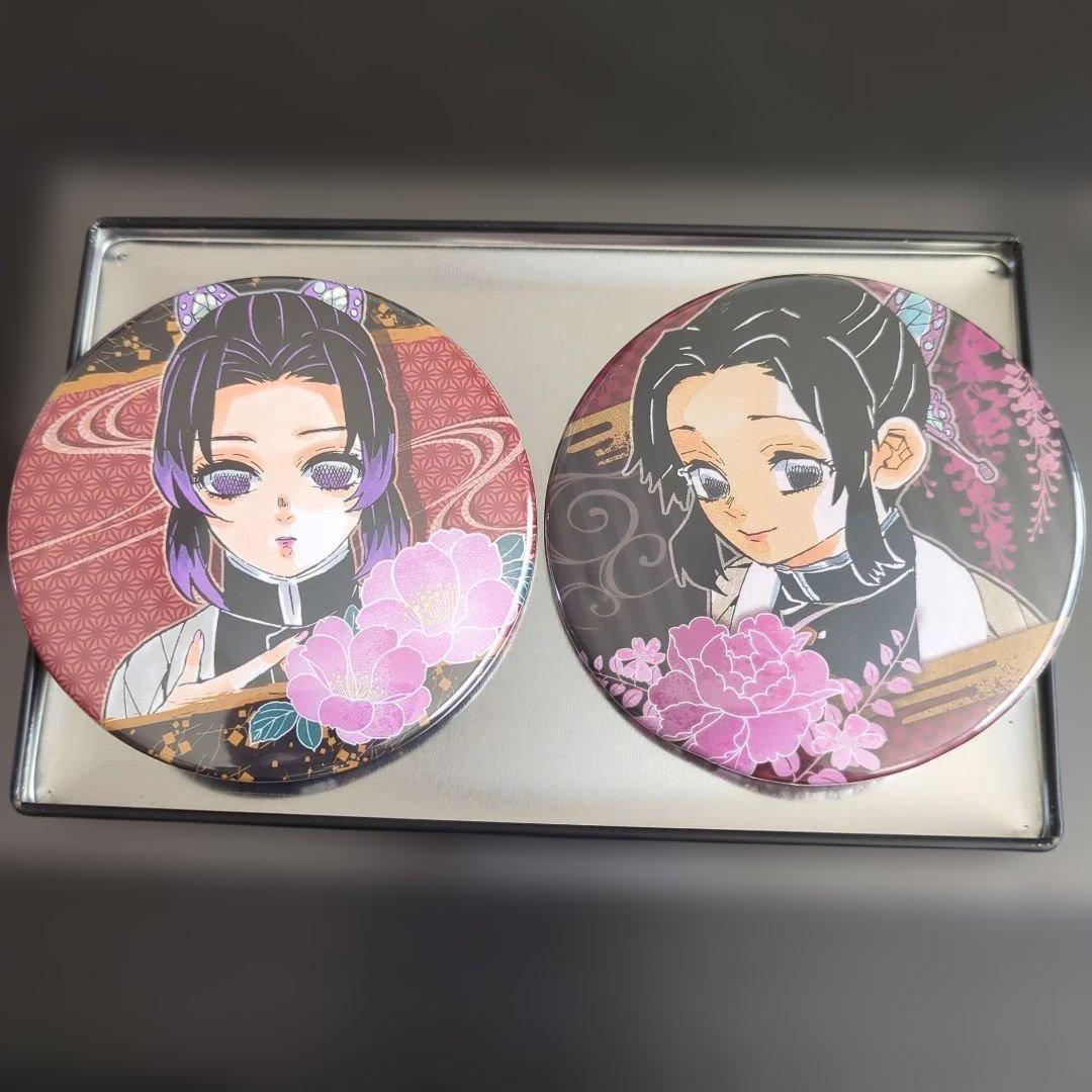 鬼滅の刃 胡蝶しのぶ ジャンプショップフェア コレクション缶バッジ2種