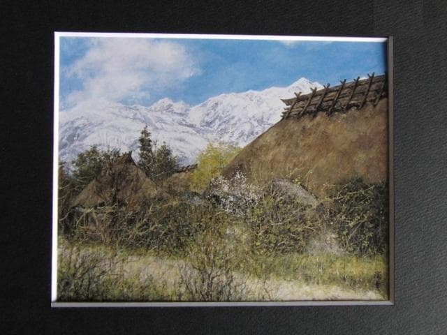 向井潤吉、【岳麓好日（長野県北安曇郡白馬村北城塩島）】