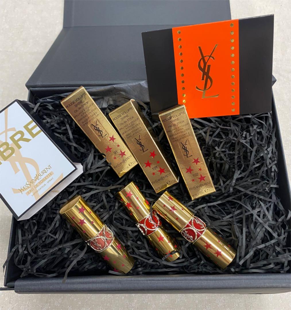 値下げYSLギフトBOX 口紅3本　香水　ギフトセット