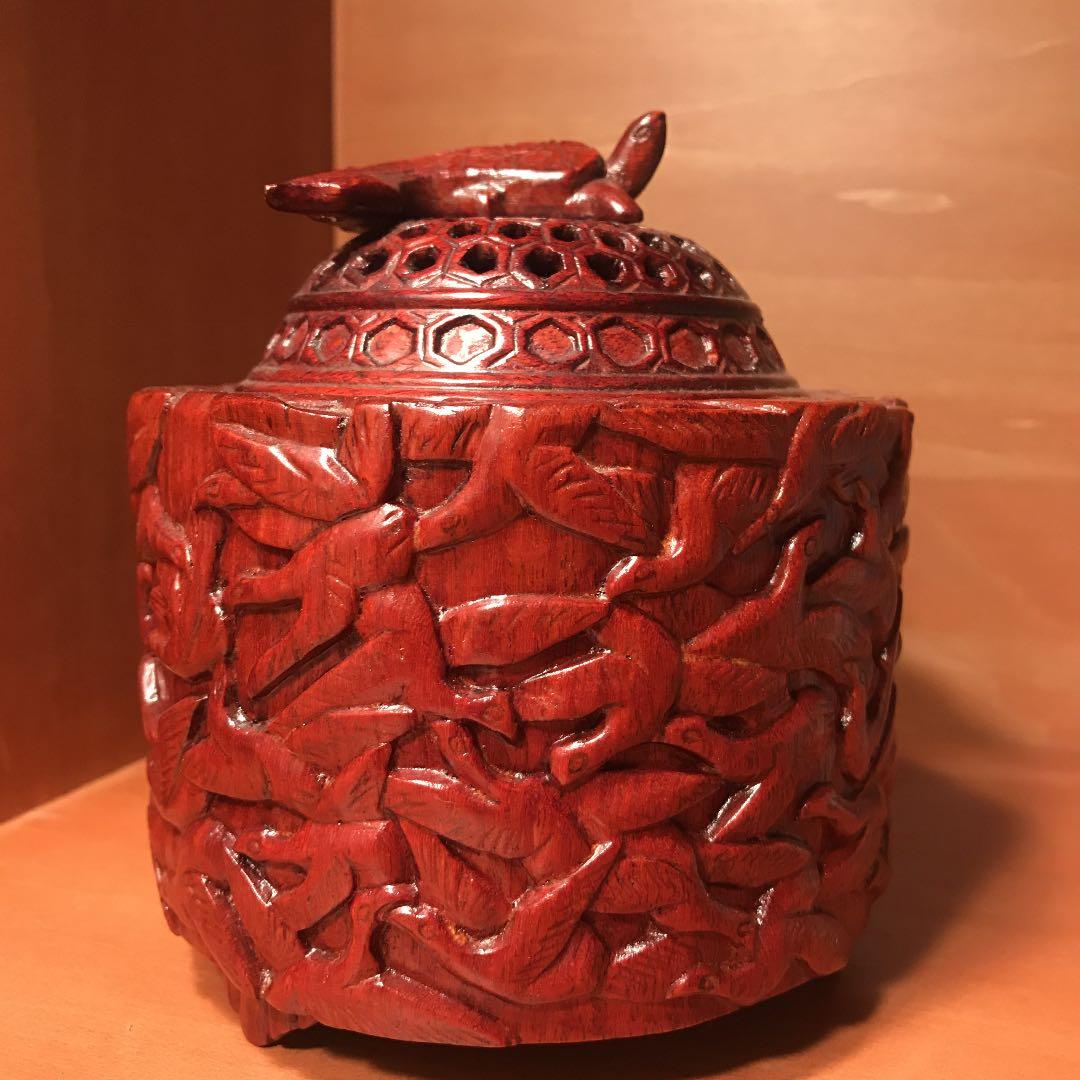 唐木の香炉、未使用