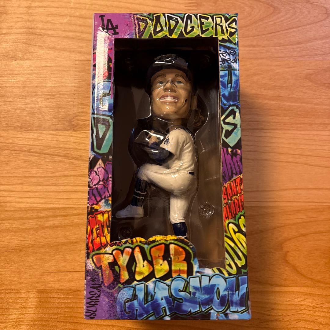 タイラーグラスノー　ボブルヘッド　ロサンゼルスドジャース2024.6.1 配布物 ロサンゼルス・ドジャース ボブルヘッド人形 タイラー・グラスノー