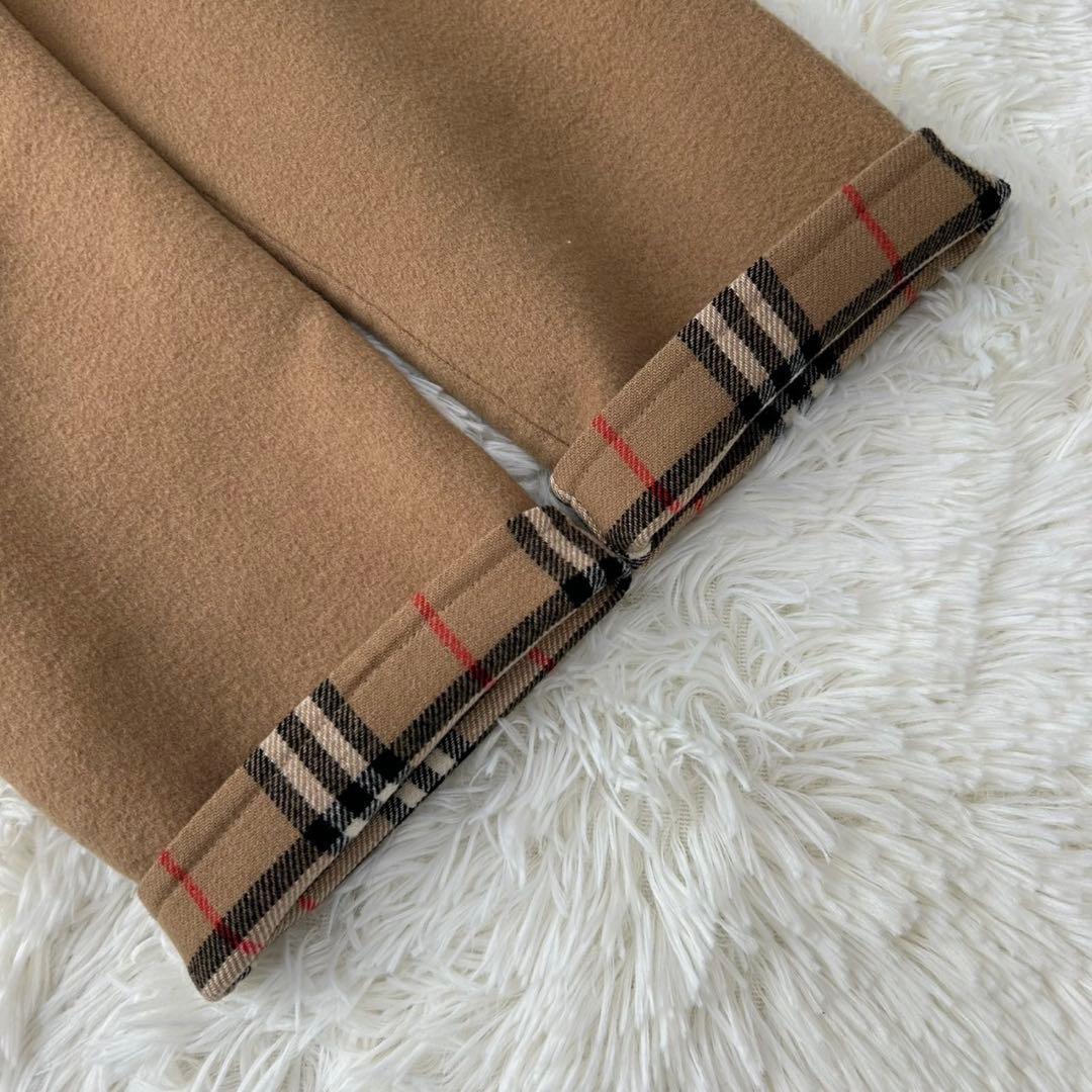 極美品/L】バーバリー ダッフルコート メガノバチェック カシミヤ混