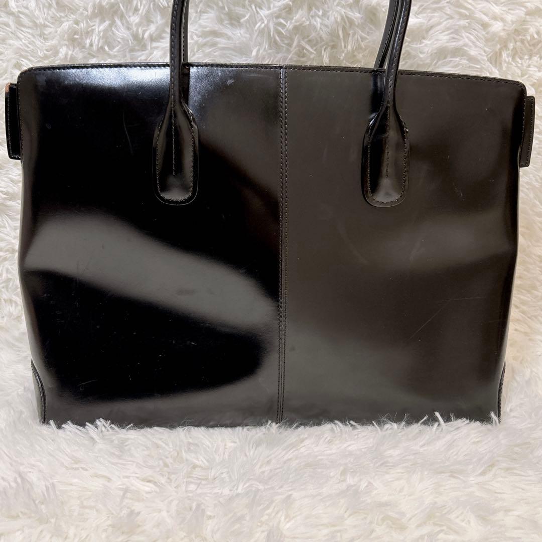 トッズ TOD'S レザー トートバッグ ブラックA4可 ユニセックス ビジネス