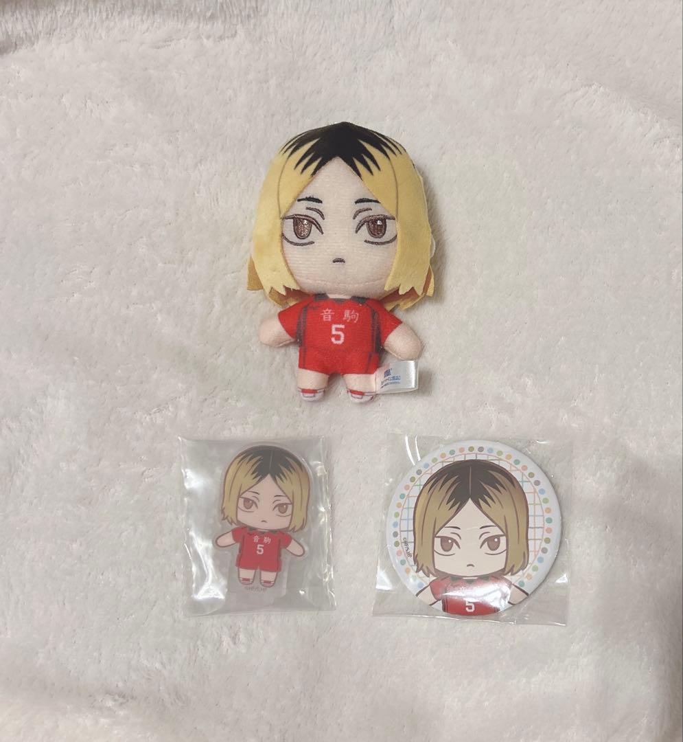 新品未使用】ハイキュー 孤爪研磨 ぬいぐるみ 缶バッジ アクリル