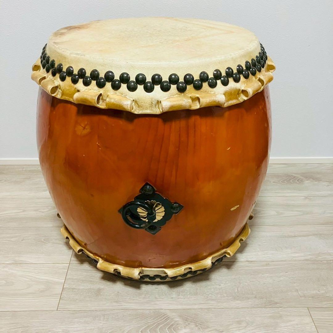 長胴太鼓 和太鼓 一尺6寸　打面48㎝　高さ60㎝②