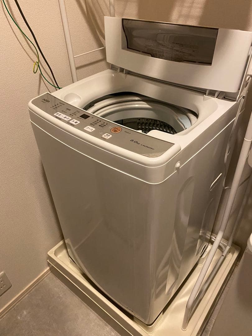 AQUA 縦型洗濯機 6.0kg AQW-S60J(W)