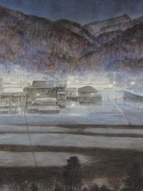 福王子法林、【如月午前五時】、希少な額装用画集より、新品額装付