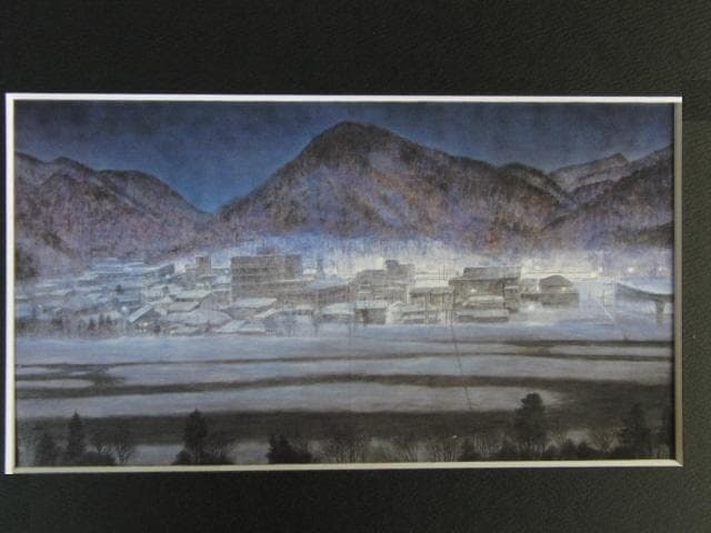 福王子法林、【如月午前五時】、希少な額装用画集より、新品額装付