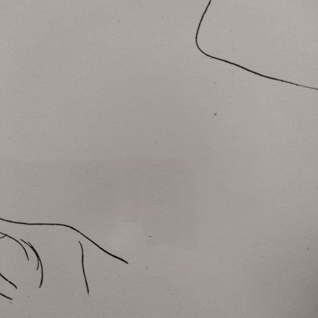 藤田嗣治 ヘリオグラビュール(銅版画)『今日の芸術より』1927年、黄布