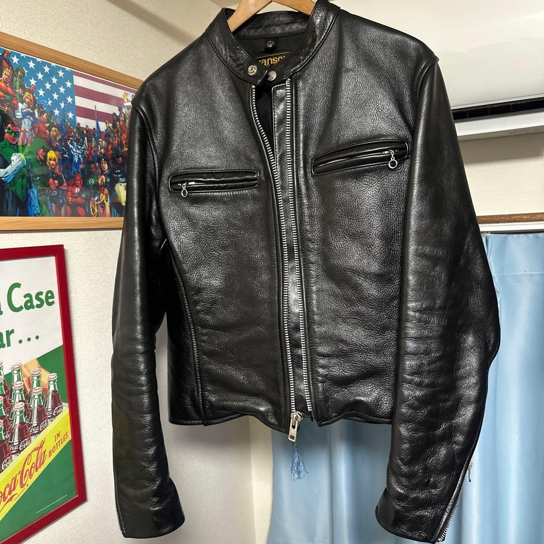 M*ム様 Vanson シングルライダース 38 短丈　2003年製 VANSON MASTERMIND WORLD マスターマインド バンソン ライダース