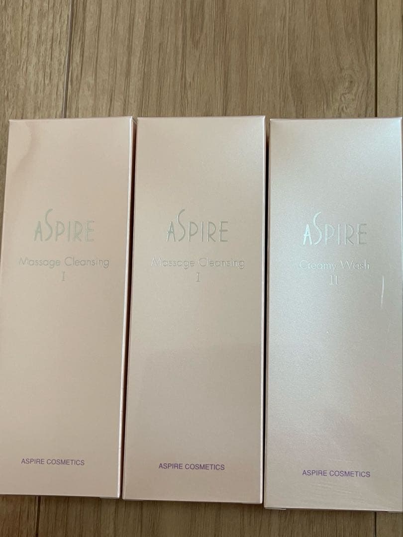 アスピア化粧品　マッサージクレンジング２本クリーミーウォッシュ１本　新品未使用