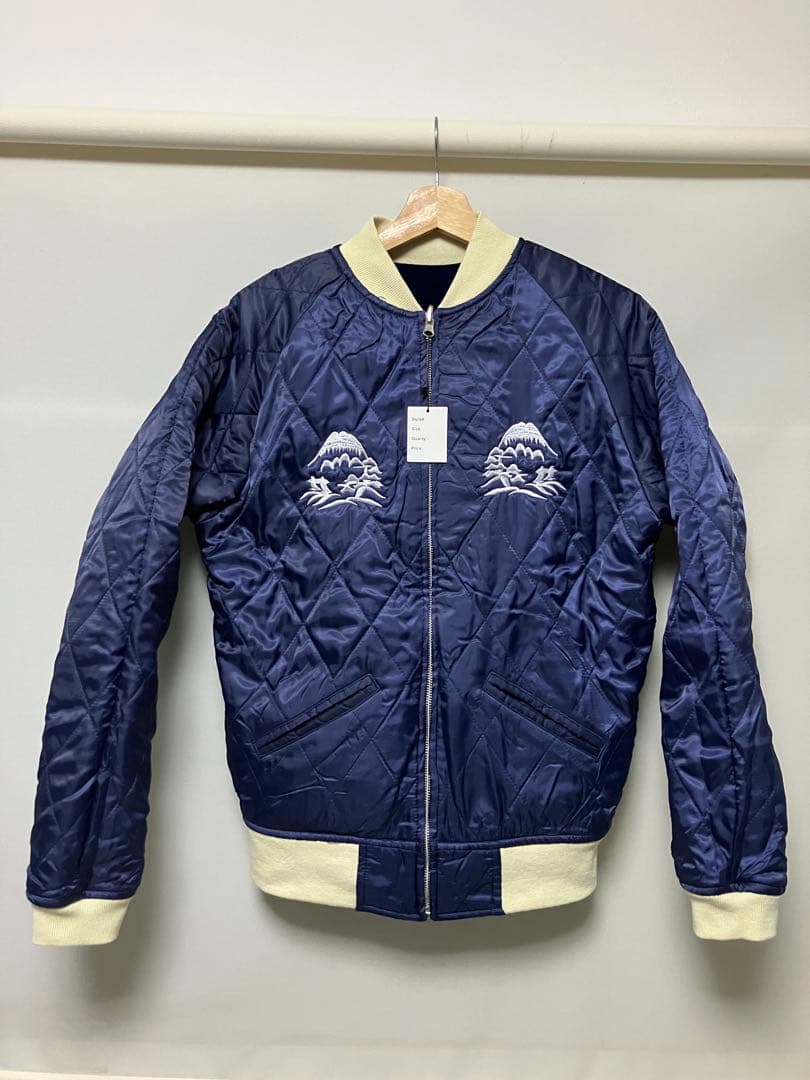 ラピーヌ ロデオアンクル #417 別珍スカジャン ”白虎”紺x紺 サイズM