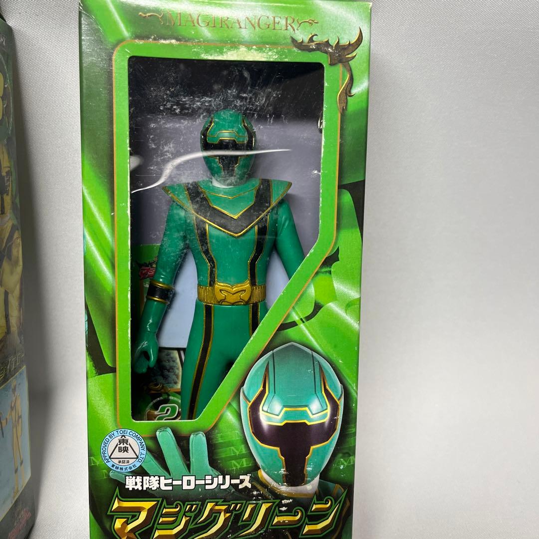 ○戦隊ヒーローシリーズ ソフビ マジレンジャー マジグリーン マジ