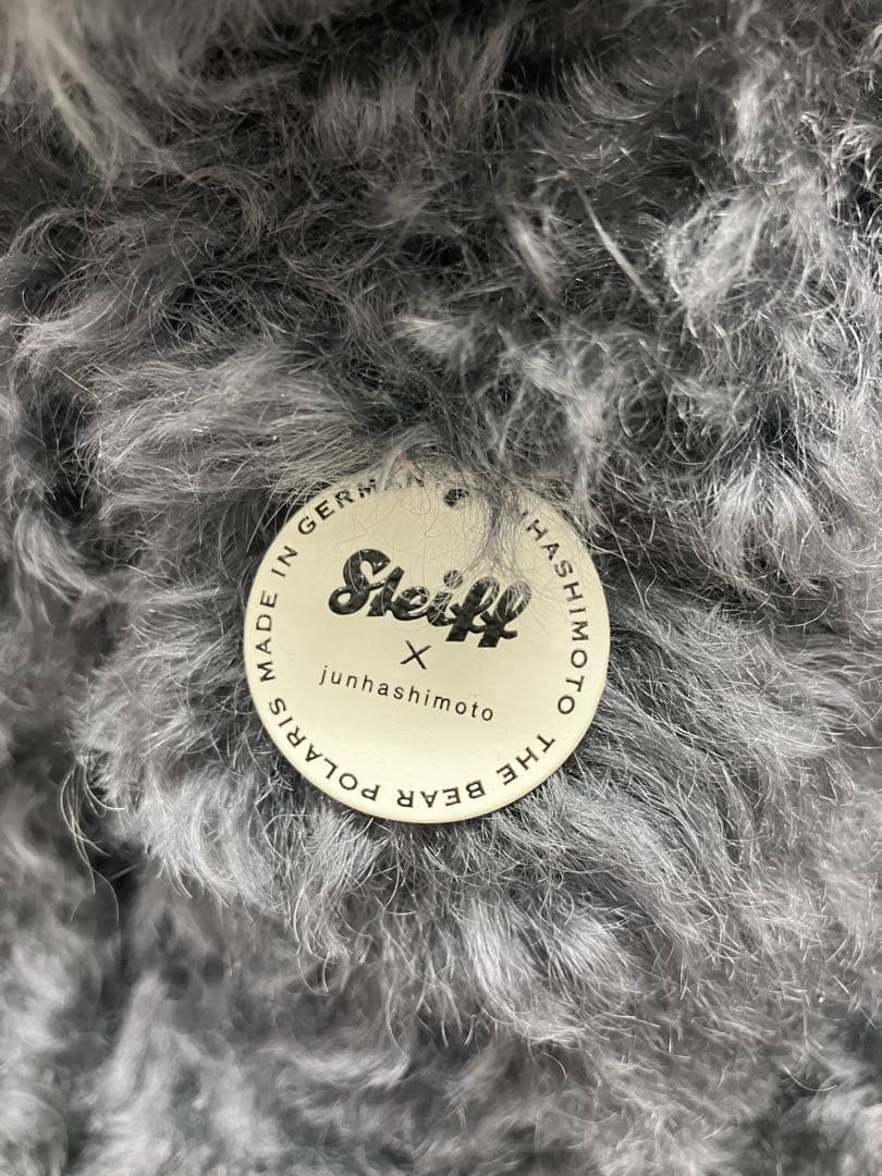 シュタイフ × junhashimotoコラボ テディベア グレー 【4854】 - メルカリ