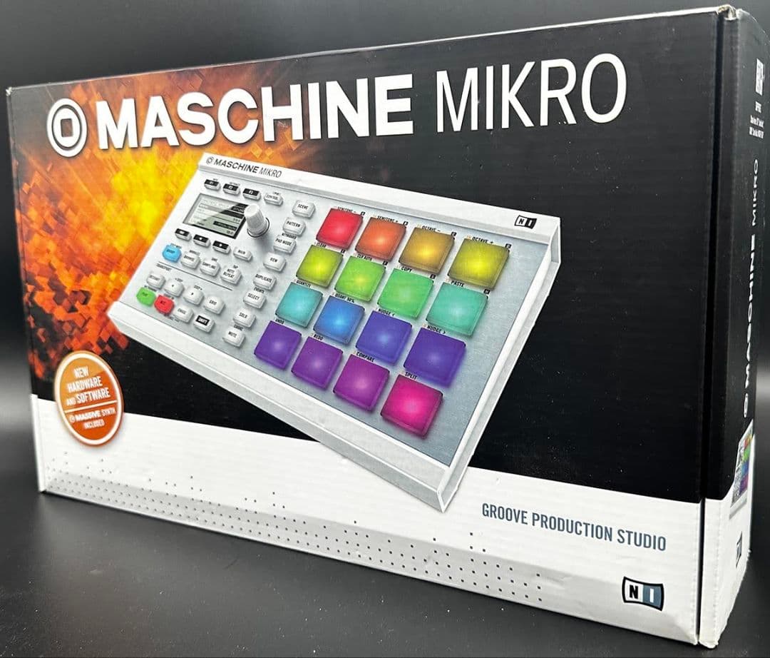 NI MASCHINE MIKRO MK2　ホワイト Native Instruments (NI) MASCHINE MK2 White ソフトウェアサンプラー