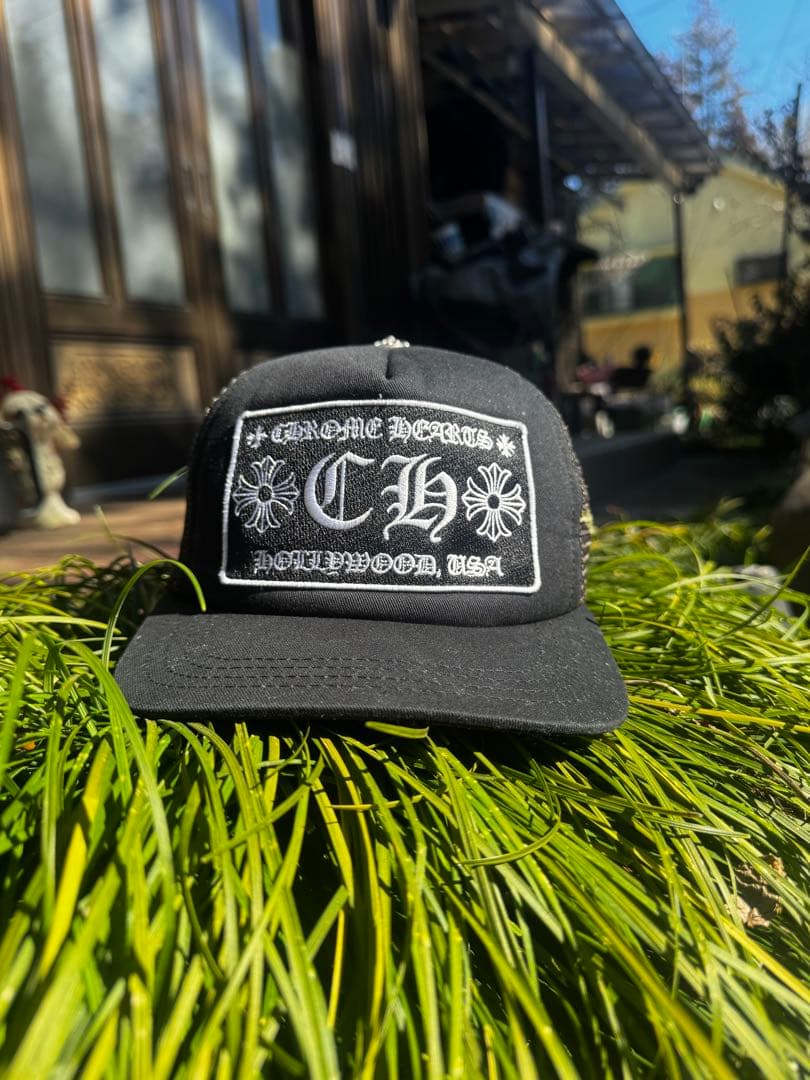 CHROME HEARTS ブラック迷彩キャップ