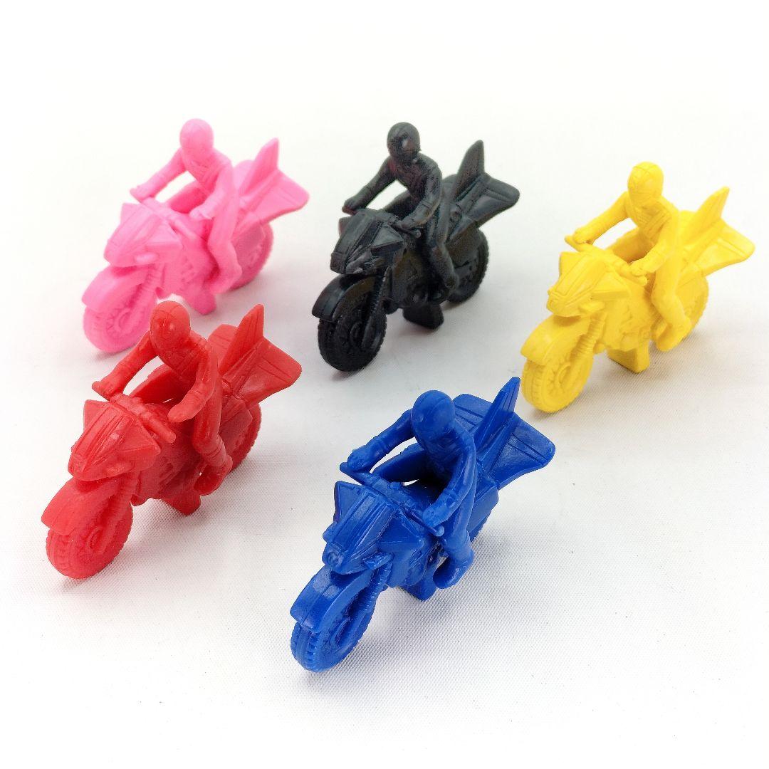 当時物 地球戦隊ファイブマン 消しゴム フィギュア バイク レトロ コンプ