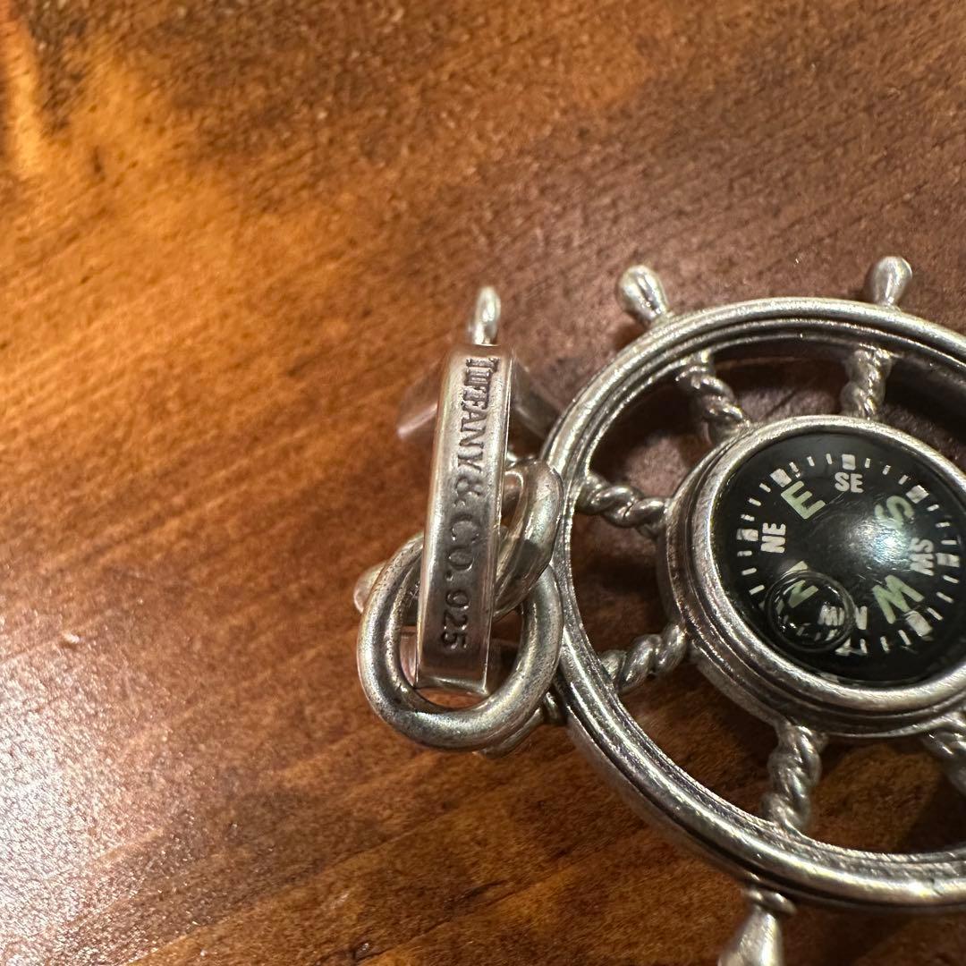 ティファニー ヴィンテージ コンパス 方位磁針 キーホルダー