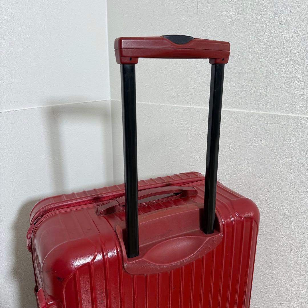 美品 希少 RIMOWA サルサ 63L キャリーケース レッド 855.63 - メルカリ