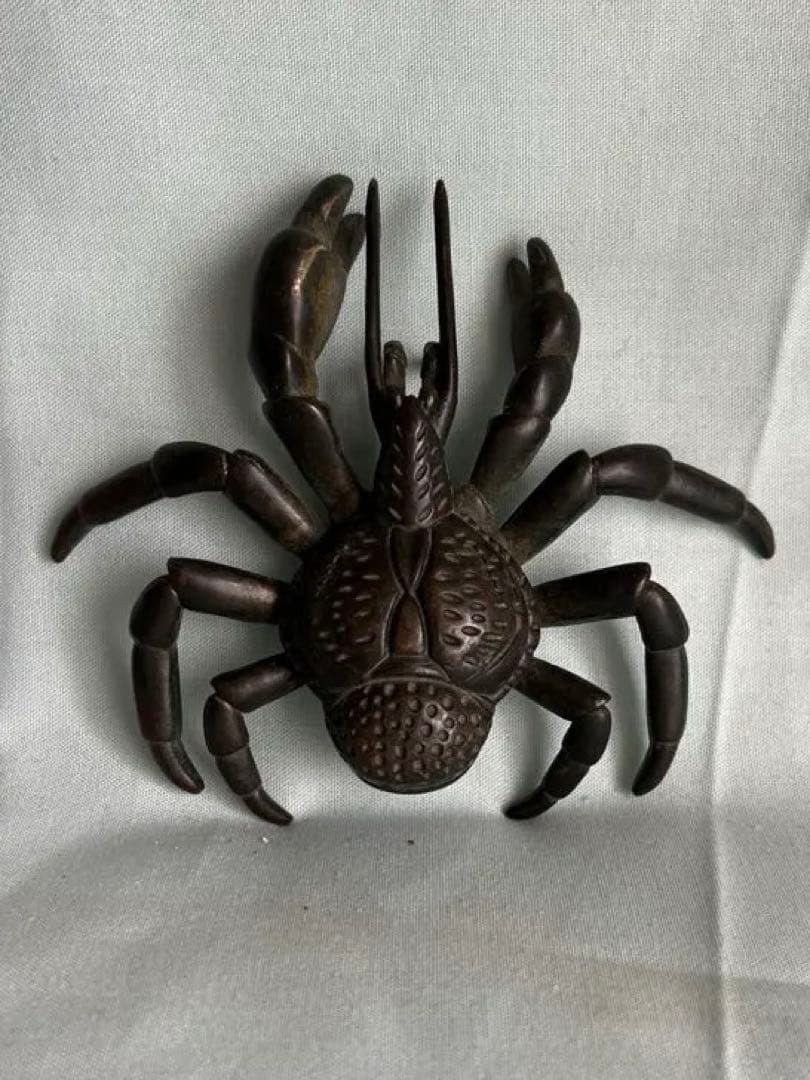 古銅自在蟹 置物