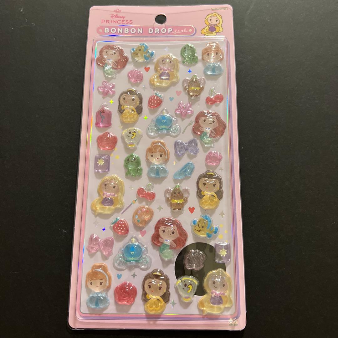 2種セット ディズニー クラシック プリンセス ボンボンドロップシール