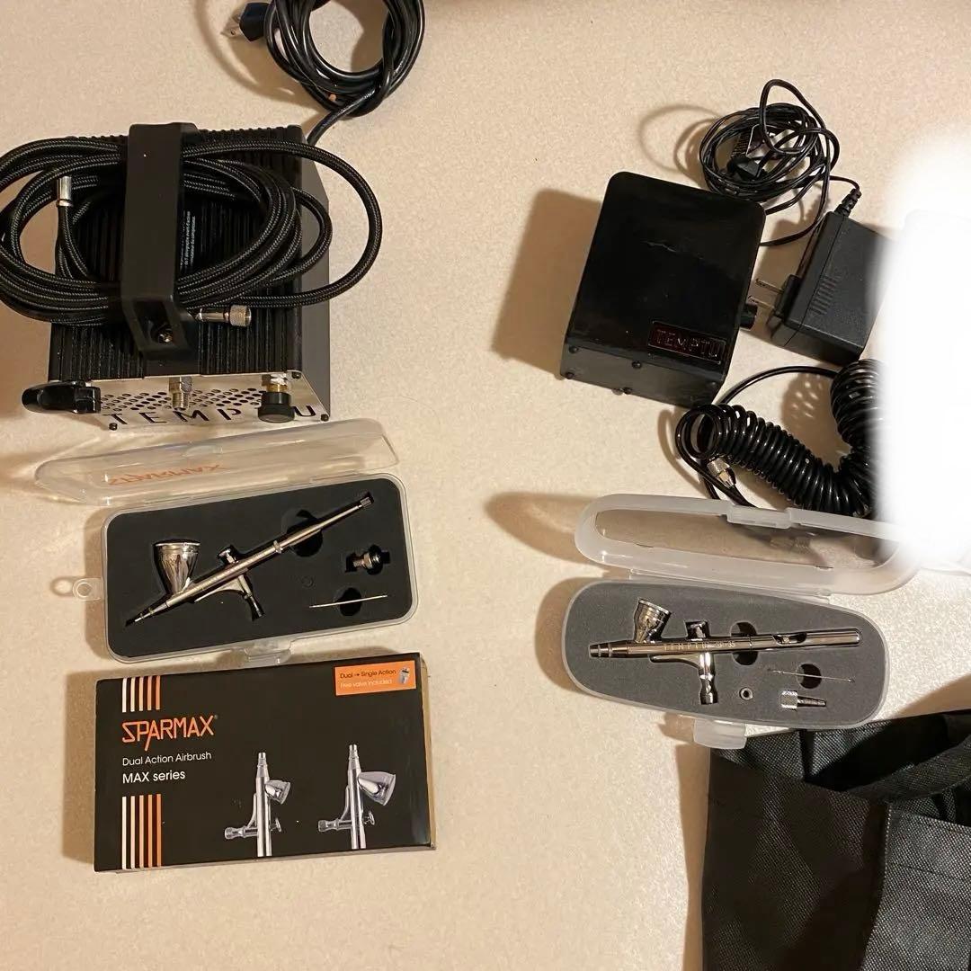 TEMPTU 2個 エアブラシコンプレッサー