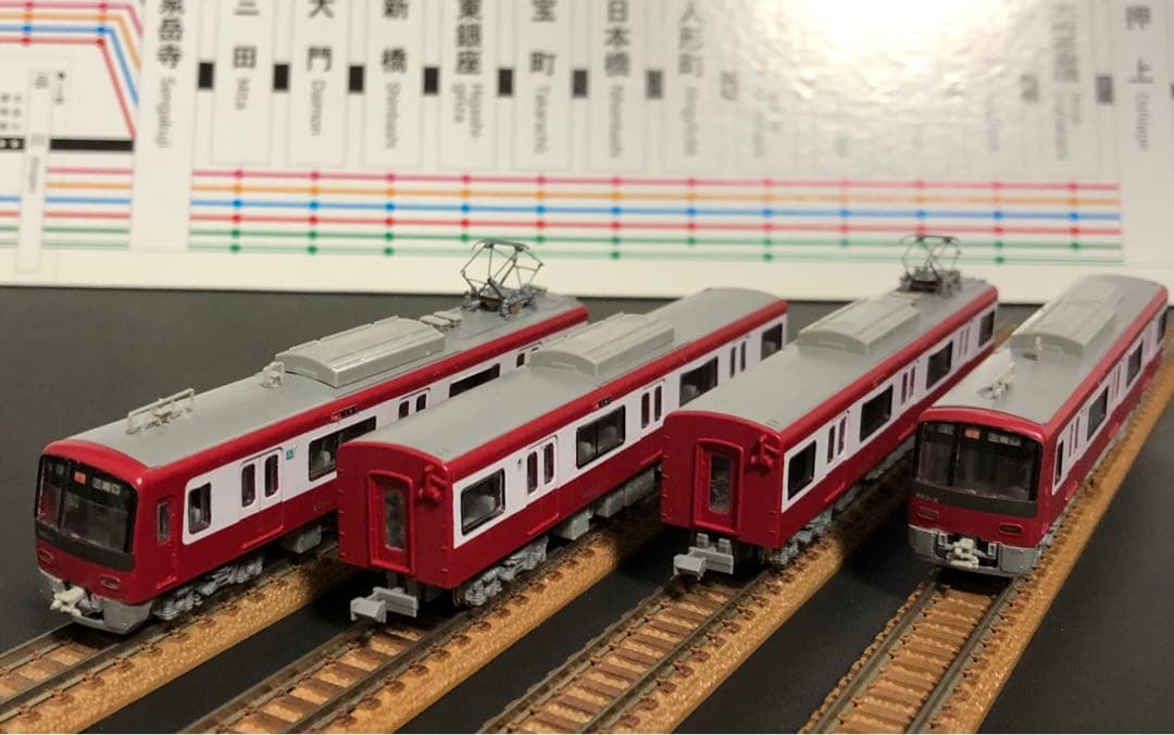 管理番号1691 京急 新600形（ガンメタリック）Nゲージ塗装済キット 京急新1000形1890番台「Le Ciel」(車番選択式) + 京急600形 (655編成