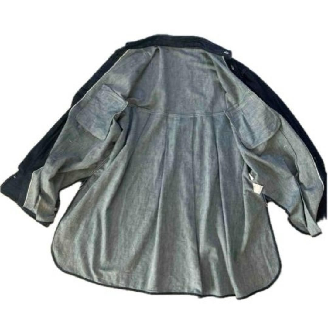 【p.p.pean】ジュンミカミ オーバーサイズ　デニムシャツ 日本製