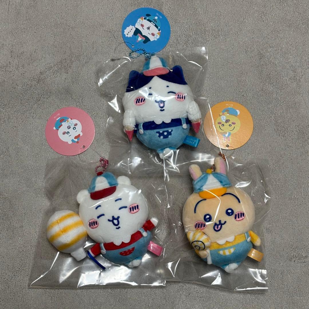 ちいかわ ワクワクゆうえんち マスコット 3点セット ちいかわ ハチワレ うさぎ