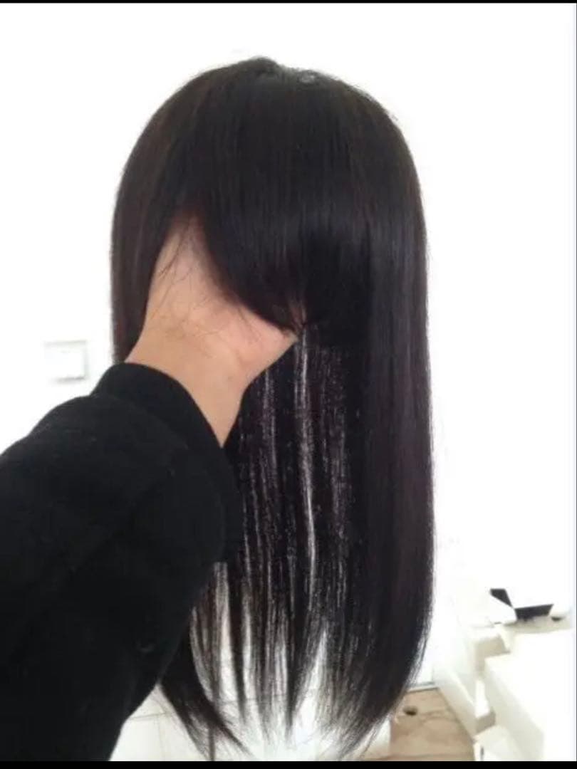 ☆人毛100%☆部分ウィッグ かつら 白髪隠しW45