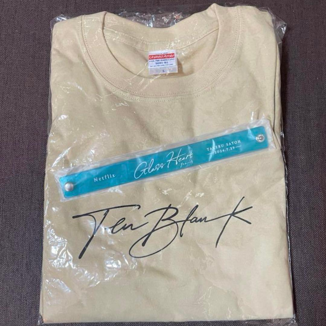 【新品未使用】Glass Heart　Tシャツ　リストバンド　TENBLANK