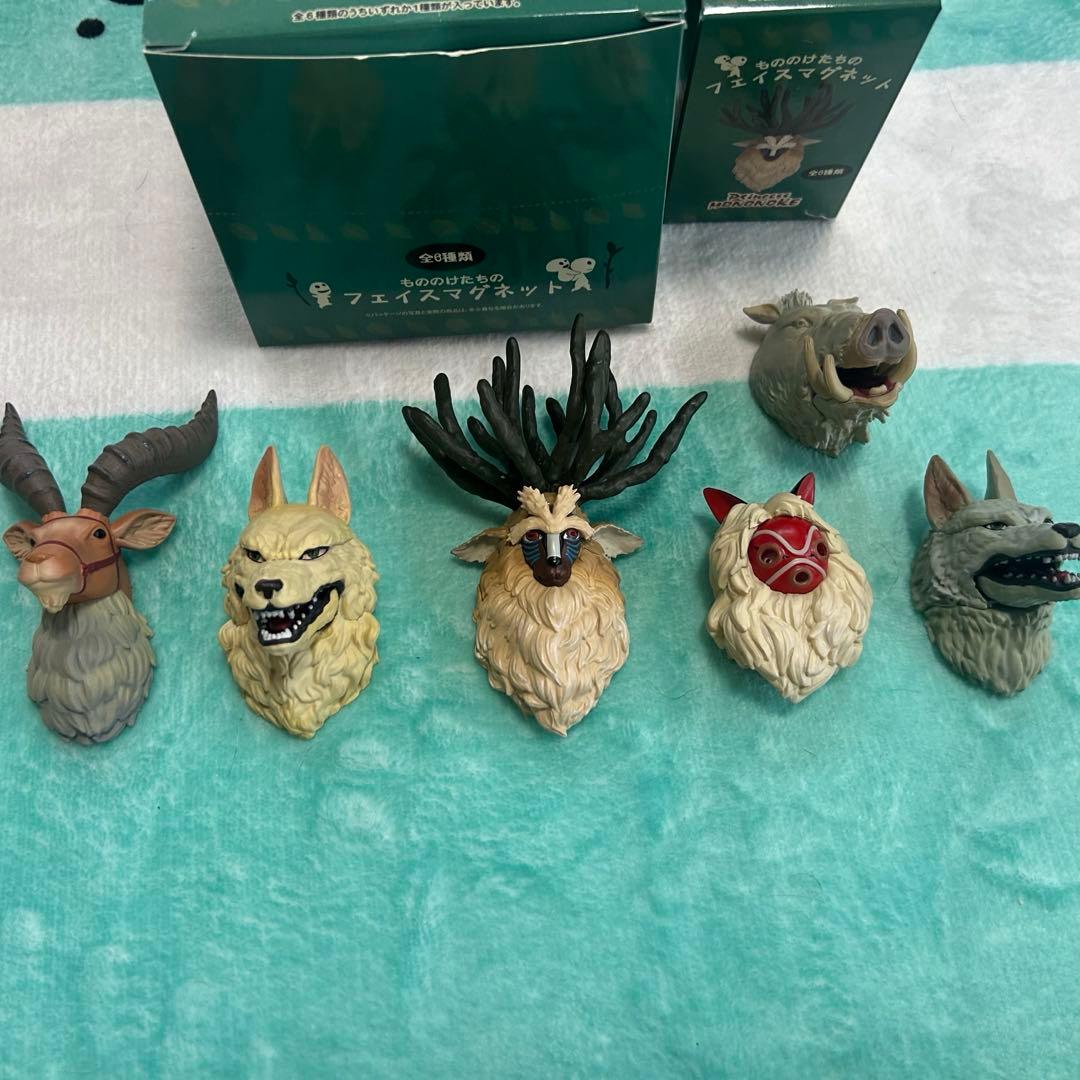 ジブリ もののけ姫 もののけたちのフェイスマグネット 6体セット シシ