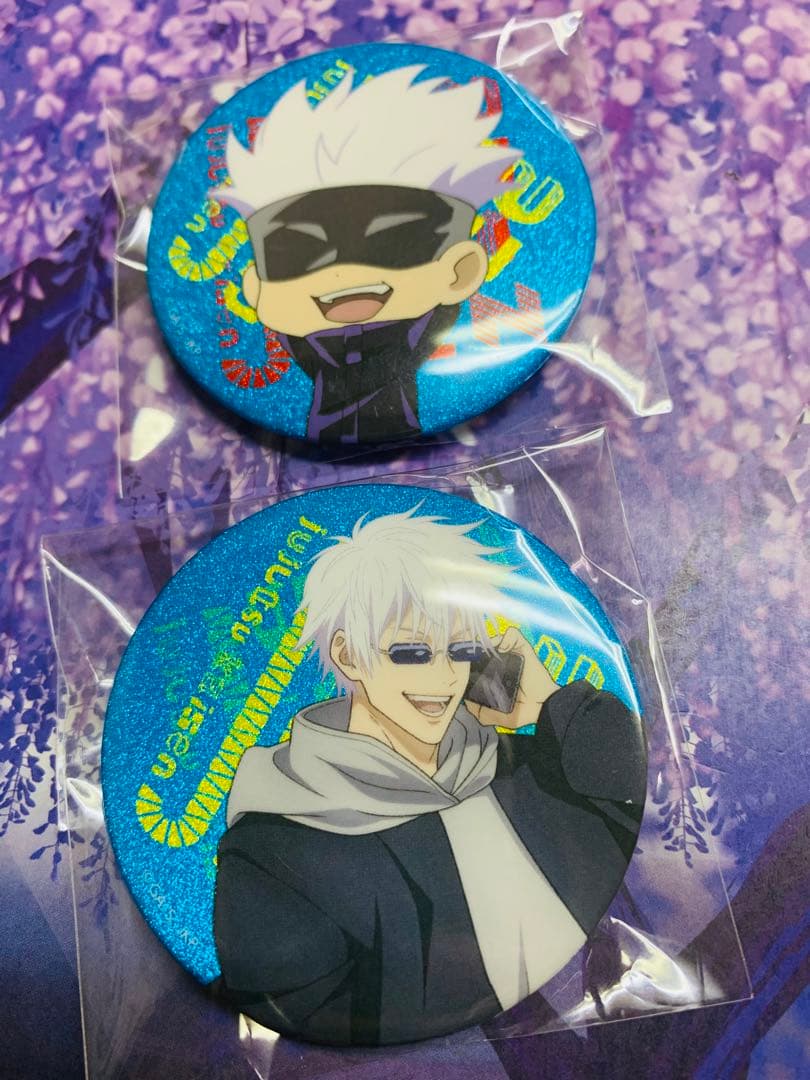 呪術廻戦 TOKYOアニメツーリズム2023 グリッター缶バッジ マルイ　五条悟