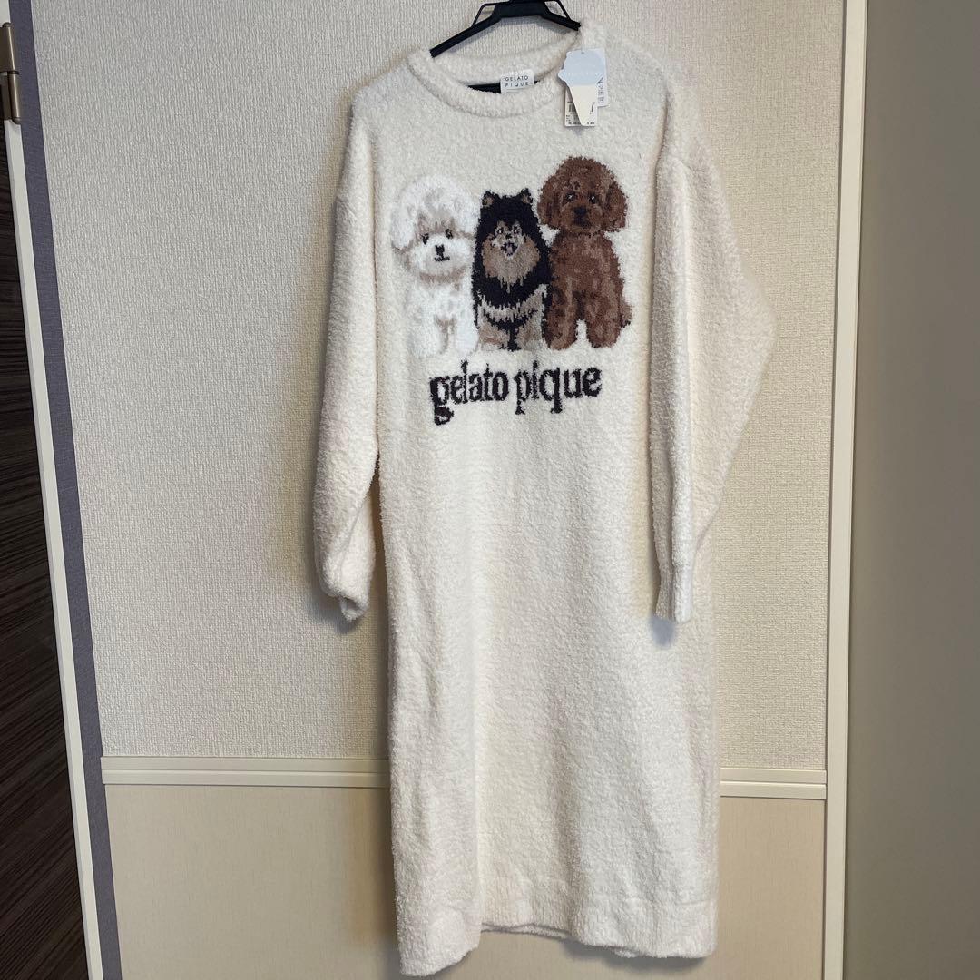 gelato pique 犬刺繍 長袖ルームウェア S115138000 - ルームウェア