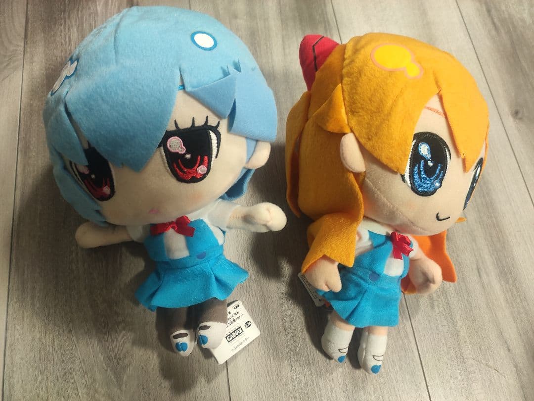 ぷちえゔぁ　スーパーdxぬいぐるみ　レイ&アスカ制服ver. 全2種セット
