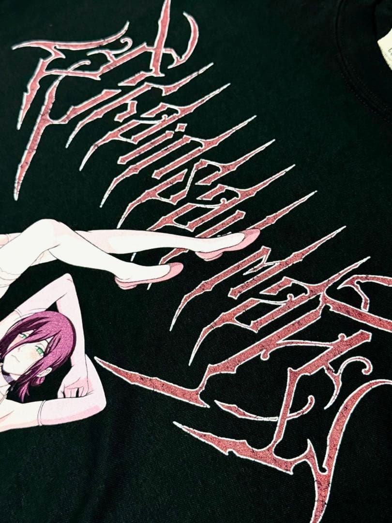 チェーンソーマン アニメTシャツ マキマ＆レゼ black カラー XLサイズ