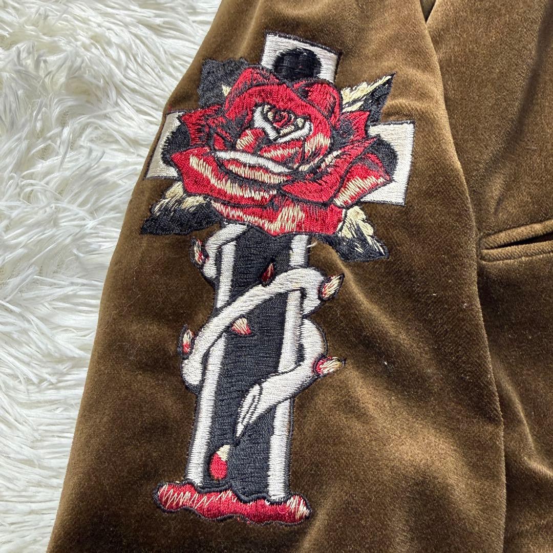 美品】テーラー東洋 別珍 リバーシブル スカジャン M 沖縄 スカル USMC