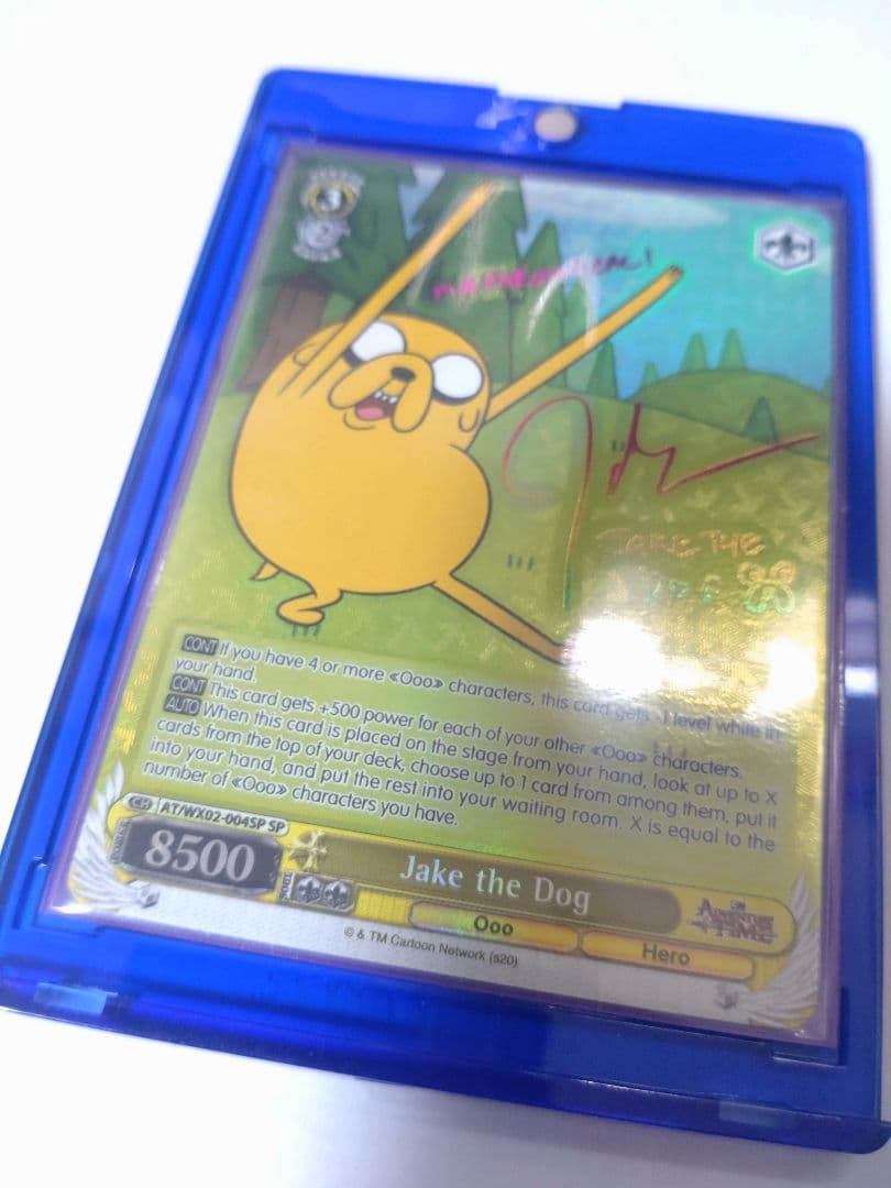 Jake the Dog サイン入り ヴァイスシュヴァルツ トレーディングカード