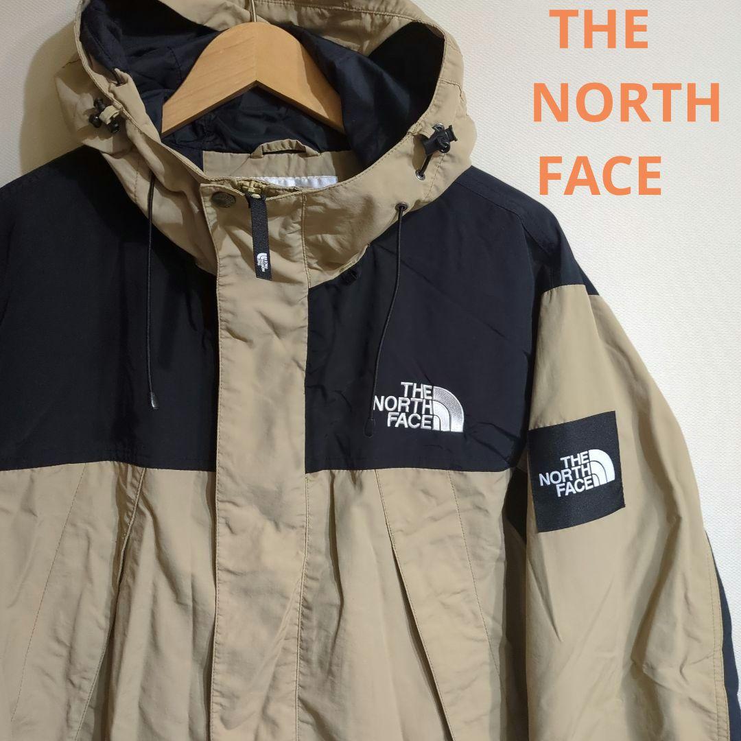THE NORTH FACE マウンテンパーカー ベージュ/ブラック - メルカリ