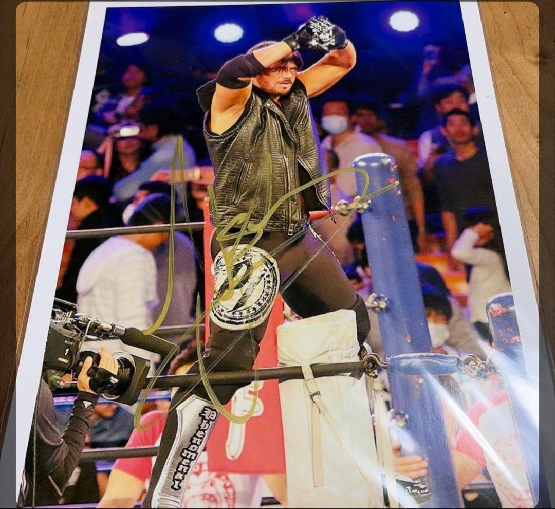 引退！ AJ STYLES 直筆サイン入りポートレート 2026 WWE殿堂入り