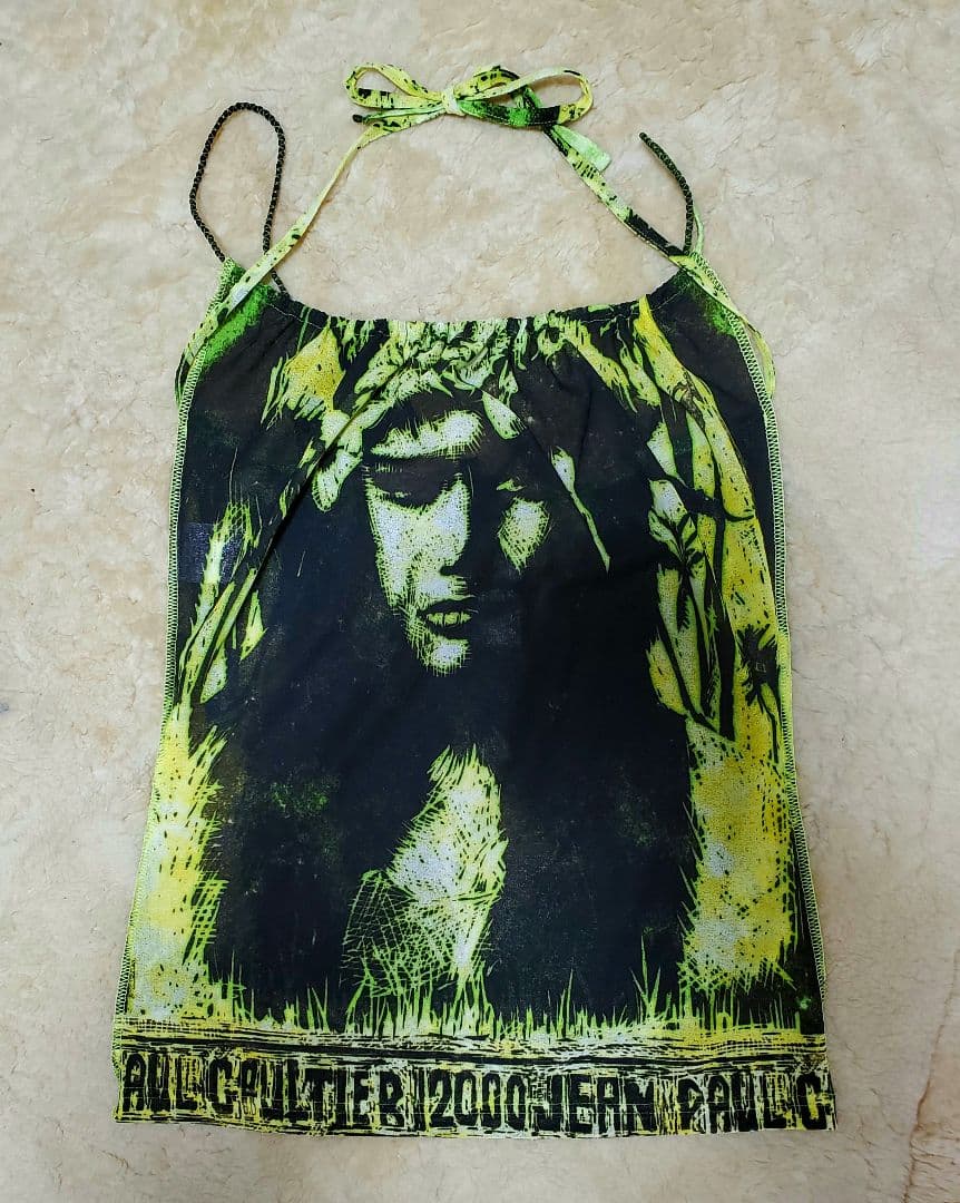 ジャンポール・ゴルチエ グラフィックプリントキャミソール