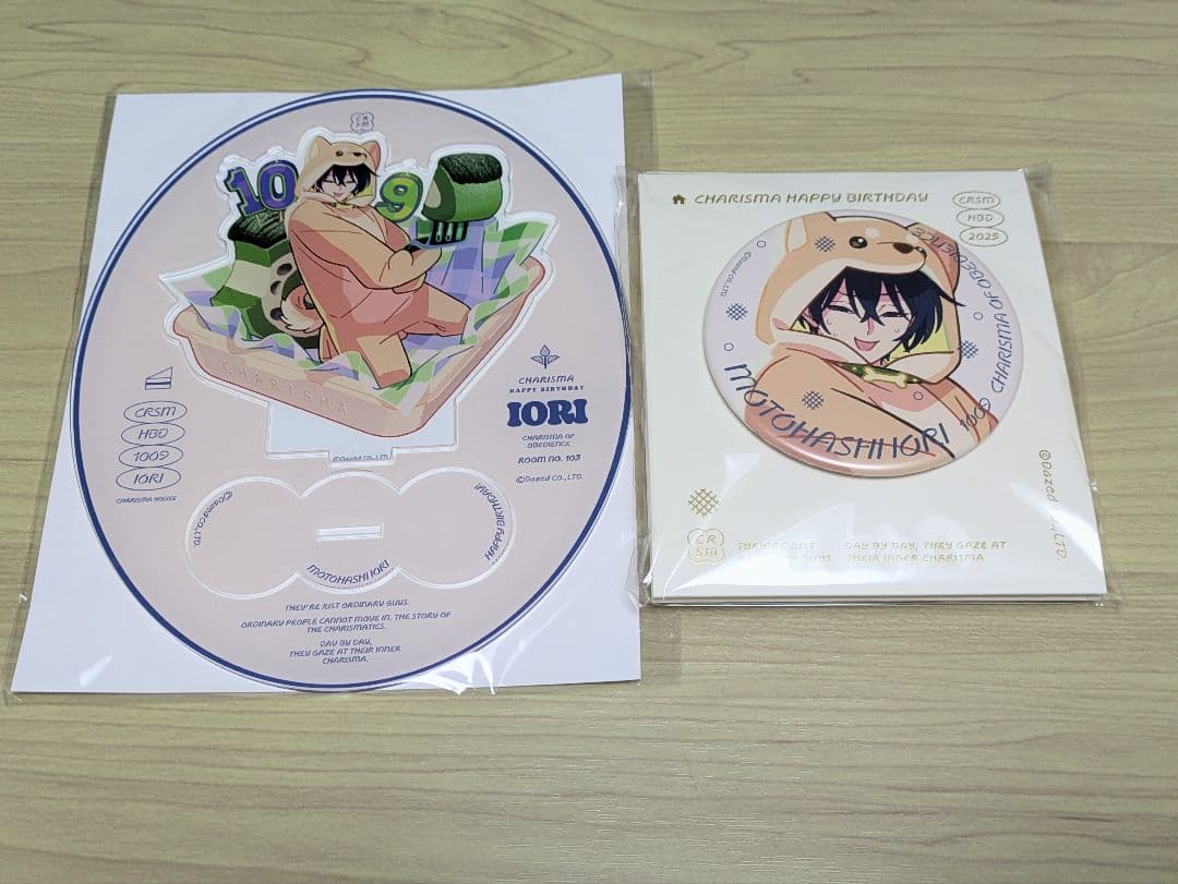 本橋依央利 バースデーアクリルスタンド 缶バッジセット - メルカリ