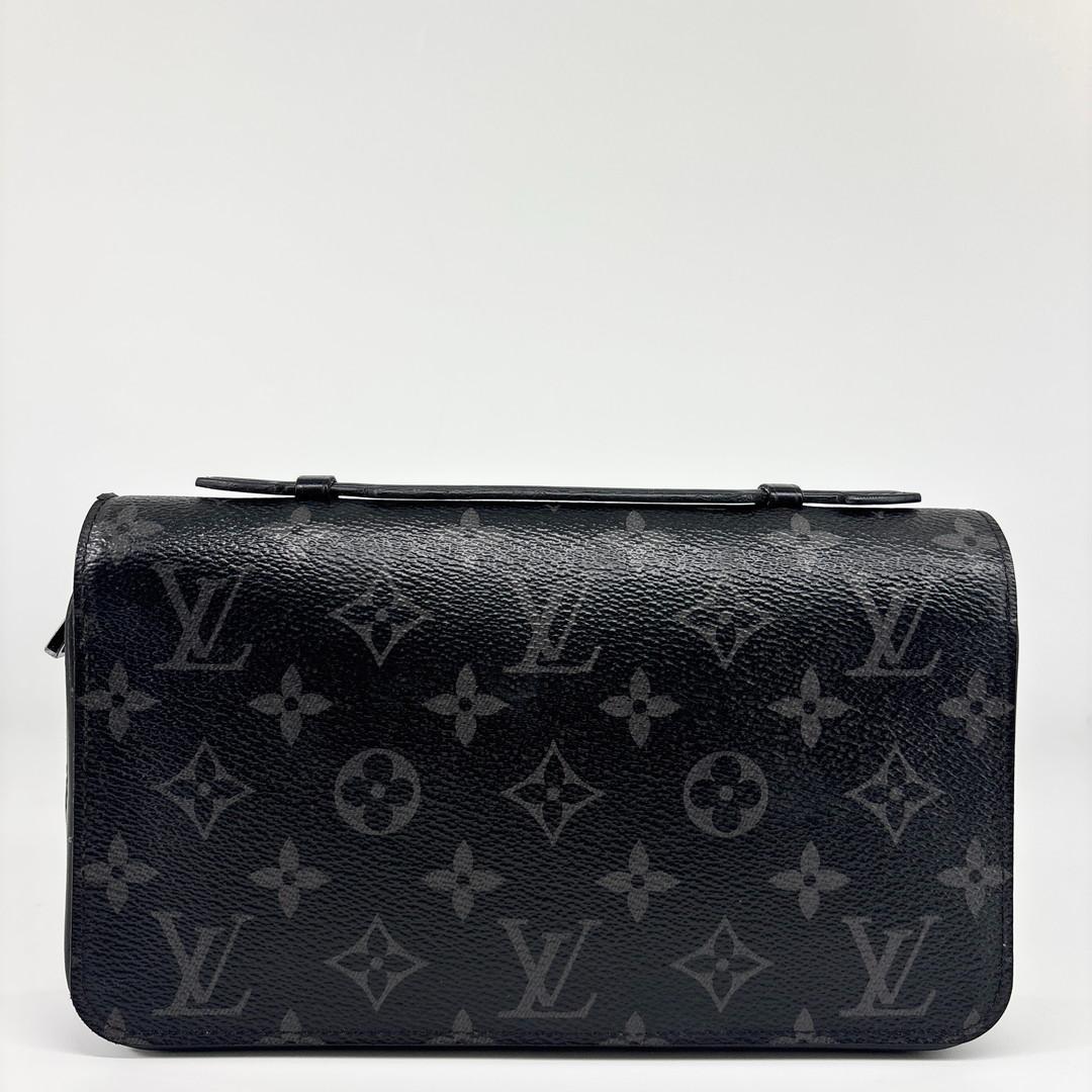 極美品 ルイヴィトン モノグラム エクリプス ジッピー XL 長財布 ブラック