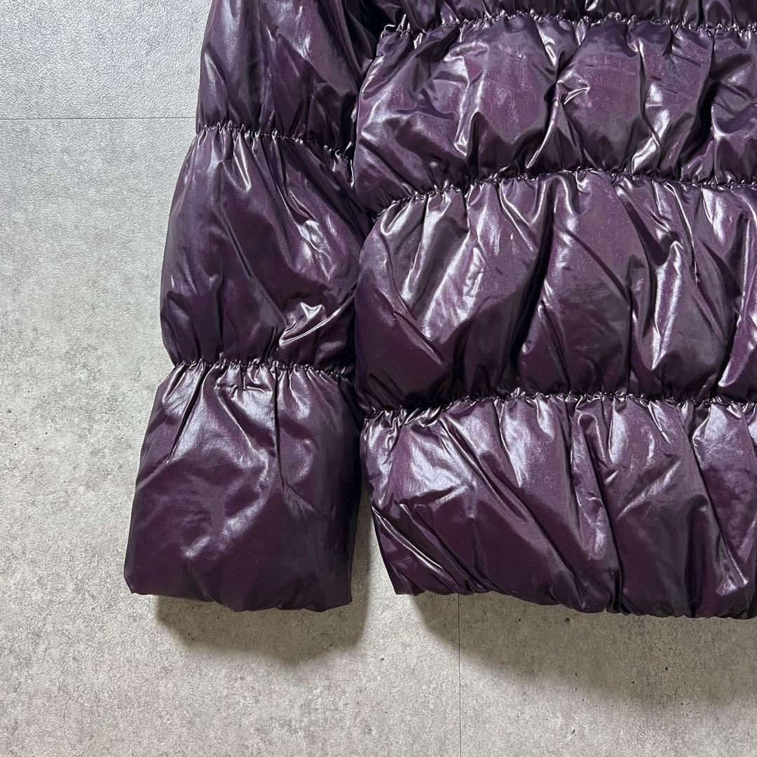 OLD GAP オールドギャップ ファーダウン 紫 光沢 Y2K 平成ギャル