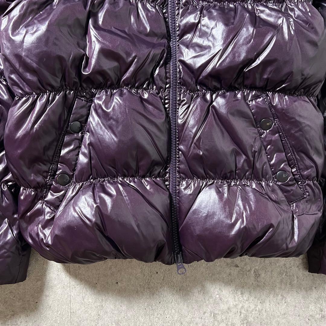 OLD GAP オールドギャップ ファーダウン 紫 光沢 Y2K 平成ギャル