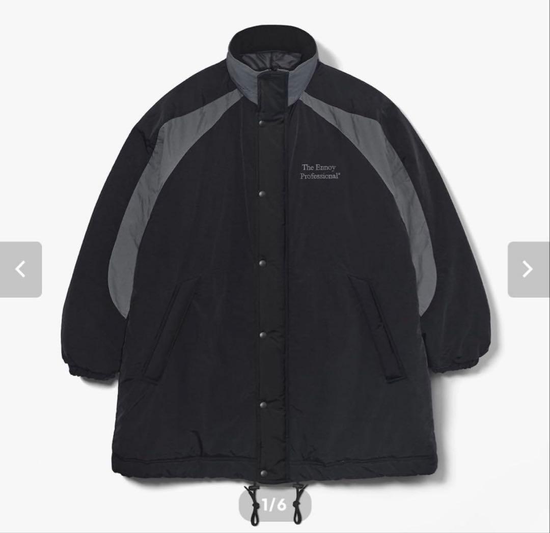 ジャケット・アウター ENNOY PADDED NYLON BENCH COAT M